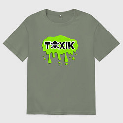 Женская футболка оверсайз Токсик toxik