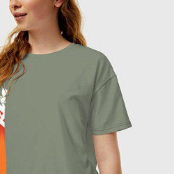 Футболка оверсайз женская KTM КТМ Z, цвет: авокадо — фото 2