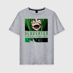 Женская футболка оверсайз Slaughter