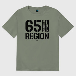 Женская футболка оверсайз Регион 65 Сахалин