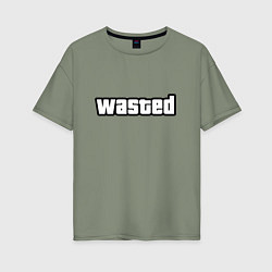 Футболка оверсайз женская WASTED, цвет: авокадо