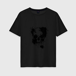 Женская футболка оверсайз Skull