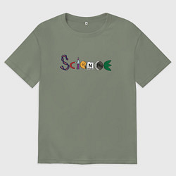 Женская футболка оверсайз Science
