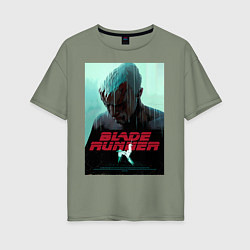 Женская футболка оверсайз Слезы в дожде Blade Runner