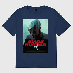 Футболка оверсайз женская Слезы в дожде Blade Runner, цвет: тёмно-синий