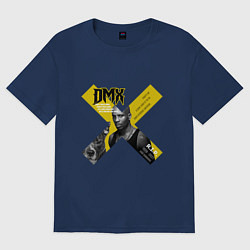 Футболка оверсайз женская DMX rest in peace, цвет: тёмно-синий