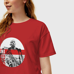 Футболка оверсайз женская DMX Earl Simmons, цвет: красный — фото 2