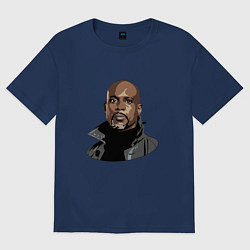 Футболка оверсайз женская DMX Legend, цвет: тёмно-синий