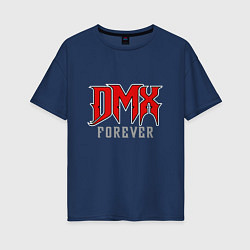 Футболка оверсайз женская DMX Forever, цвет: тёмно-синий