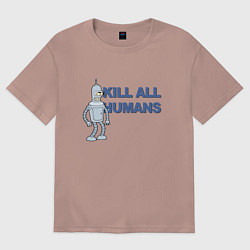 Женская футболка оверсайз Бендер Родригес