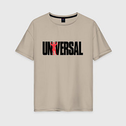 Футболка оверсайз женская ANIMAL UNIVERSAL ЭНИМАЛ, цвет: миндальный
