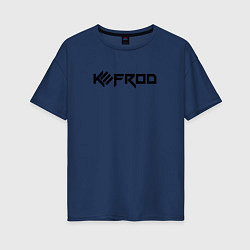 Футболка оверсайз женская Kefrod, цвет: тёмно-синий
