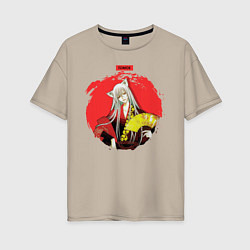 Женская футболка оверсайз Red Tomoe
