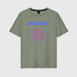 Женская футболка оверсайз OG BUDA ОПГ СИТИ FREERIO SEXY DRILL