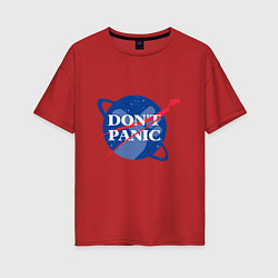 Женская футболка оверсайз Без паники