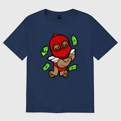 Футболка оверсайз женская Денежная фея, цвет: тёмно-синий