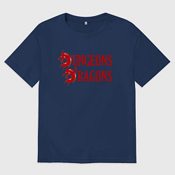 Женская футболка оверсайз Dungeons and Dragons Драконы
