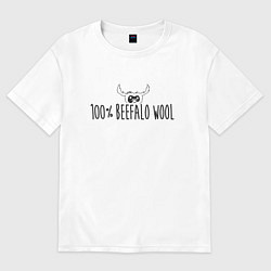 Женская футболка оверсайз Стопроцентная шесть бифало