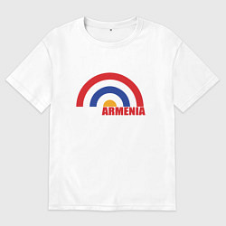 Женская футболка оверсайз Армения Armenia