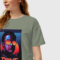 Футболка оверсайз женская Драйв фильм, цвет: авокадо — фото 2