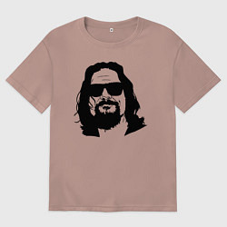Женская футболка оверсайз Большой Лебовски Big Lebowski