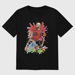 Футболка оверсайз женская Thierry Daniel Henry, цвет: черный
