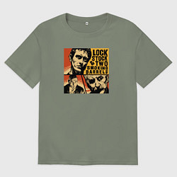 Футболка оверсайз женская Карты, деньги, два ствола Фильм Гая Ричи, цвет: авокадо