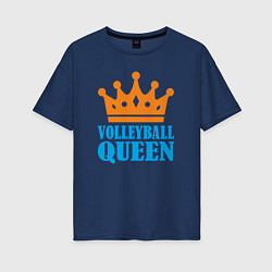 Женская футболка оверсайз Королева Волейбола
