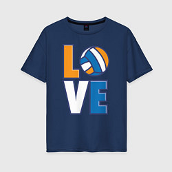 Женская футболка оверсайз Love Volleyball