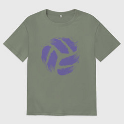 Женская футболка оверсайз Мяч - Волейбол