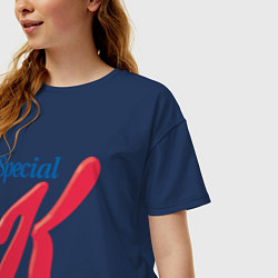 Футболка оверсайз женская Special k merch Essential, цвет: тёмно-синий — фото 2