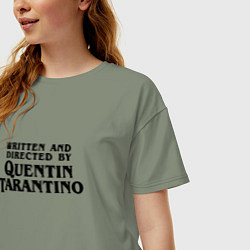 Футболка оверсайз женская Quentin Tarantino, цвет: авокадо — фото 2