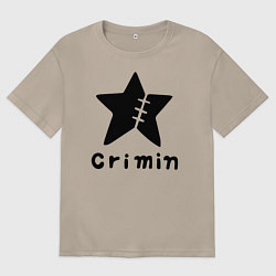 Футболка оверсайз женская Crimin бренд One Piece, цвет: миндальный