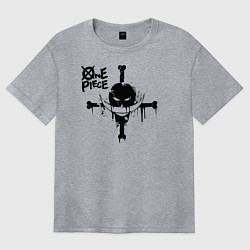 Женская футболка оверсайз Пираты Белоуса One Piece