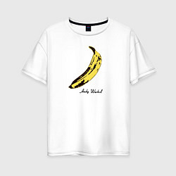 Женская футболка оверсайз Банан, Энди Уорхол