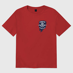 Женская футболка оверсайз ВДВ Никто, кроме нас!