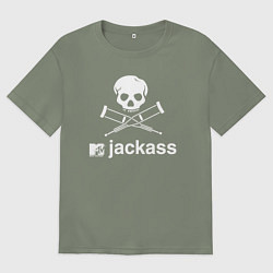 Футболка оверсайз женская Jackass, цвет: авокадо