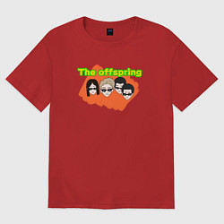 Футболка оверсайз женская The offspring, цвет: красный