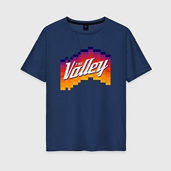 Футболка оверсайз женская Финикс - The Valley, цвет: тёмно-синий