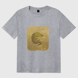 Женская футболка оверсайз Крокодильчик