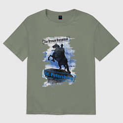 Женская футболка оверсайз The Bronze Horseman