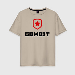 Женская футболка оверсайз Gambit
