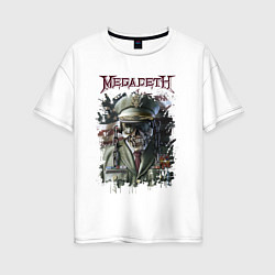 Женская футболка оверсайз Megadeth Мегадеф Z