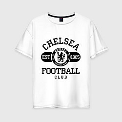 Футболка оверсайз женская Chelsea Football Club, цвет: белый