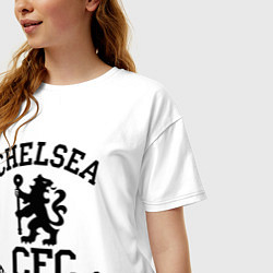 Футболка оверсайз женская Chelsea CFC, цвет: белый — фото 2