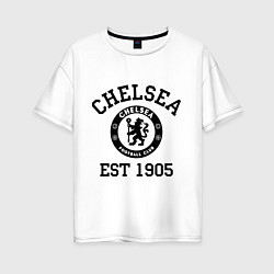 Футболка оверсайз женская Chelsea 1905, цвет: белый