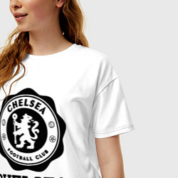 Футболка оверсайз женская Chelsea FC: Emblem, цвет: белый — фото 2
