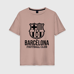 Женская футболка оверсайз Barcelona FC
