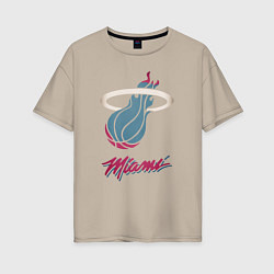 Женская футболка оверсайз Miami Heat