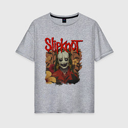 Футболка оверсайз женская SLIPKNOT СЛИПКНОТ Z, цвет: меланж